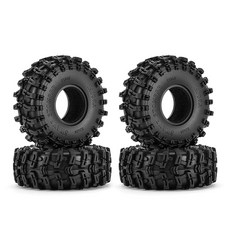INJORA 1.0 타이어 - TRX4M AX24 SCX24 FCX24 1/18 1/24 RC 크롤러 자동차 63 x 24mm T1018용 S5 늪지 스톰퍼 크롤러 타이어, INJORA 1.0 타이어 - TRX4M AX24 SC