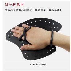 英發划手板一組(2隻) 游泳訓練 輔助划水 [JC的店], 黑色,M