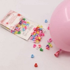 풍선 자동 묶음장치 100개입 [혼합] (풍선쉽게묶기/풍선매듭클립), 1세트