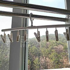 빨래옷걸이 멀티 공간활용 옷걸이 클립 양말 건조대 빨래 집게 행거, 1개, 상세페이지 참조