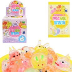 랜덤모찌 말랑이 (50종) 주물럭 랜덤뽑기 랜덤말랑이, 혼합색상, 60개