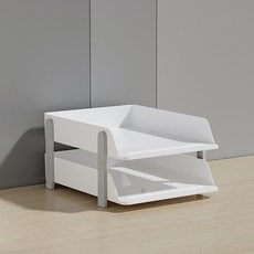 레디박스 오픈형 데스크 파일 서류정리함, 2단, 그레이