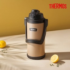 THERMOS 써모스 FFV-3000K 트레블킹 휴대용 캠핑 대용량 아이스 워터저그, 샌드블랙, 1개, 3L