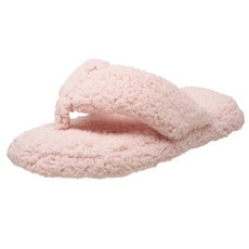 MUK LUKS 여성용 Escentials 마이크로 셰르파 끈 슬리퍼 핑크 Small US Women's 5-6 M 160921