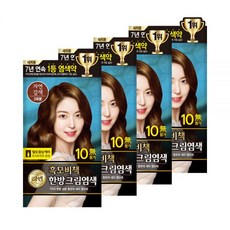 리엔 흑모비책 크림 염색약 120g_자연갈색 x 4개, 흑모비책 크림 염색약 120g_자연갈색 x 4