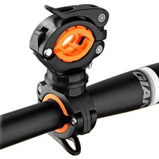 자전거 후레쉬 라이트 거치대 브라켓 랜턴 손전등 고정 걸이 홀더 전조등 조명 거치대, 검정색, 1개