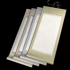 서예족자 빈족자 캘리족자 작품용 30X70 그린, 단품