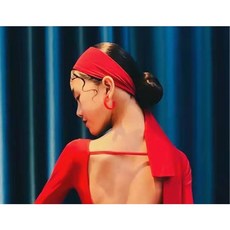 라틴 댄스 액세서리 훈련용 의류 에이미댄스 스카프 대회 헤어 상품