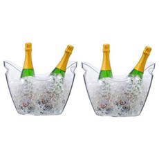 Hanmir 冰桶酒紅酒香檳洋酒啤酒冰桶透明露營不鏽鋼冰桶 3.5L