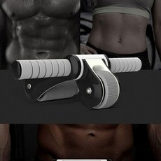 논슬립 저소음 전신 복부 복근 만들기 휠 운동 기구 유산소 홈트레이닝 무산소 홈짐 근력, 그레이