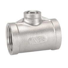 1/8 2 "BSP NPT 암형 감소 티 가지 방법 스테인레스 스틸 파이프 피팅 감속기 커넥터, 02 BSPT SS304, 21 2-1l2 To 2 Inch, 01 Two Sides To Mid