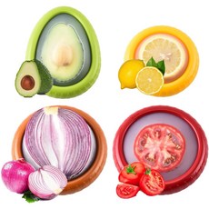 과일 보관 용기 실리콘 야채 정리함 짜투리 채소 보관용기양파 보관함짜투리, 1세트, 4개