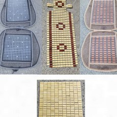 대나무자동차시트 차량 대나무방석 통기성 의자커버 땀흡수 운전석 시원한 여름 쿨매트형, 대나무-마작 방석