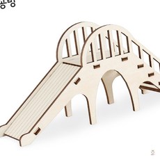 푸른샵 햄스터놀이터시리즈 미끄럼틀 키즈수집장난감 정서안정수집물 아트오브제스타일