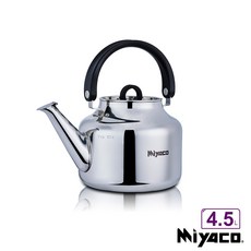 米雅可 品味316不銹鋼笛音茶壺4.5L(笛音壺 水壺 開水壺 熱水壺 不鏽鋼壺 台灣製造), 1個, Silver, 4.5L