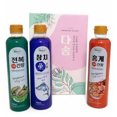 웰크리 간장세트 선물세트 3종, 3개, 500ml