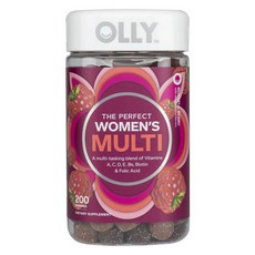 OLLY 女性綜合維他命軟糖 莓果口味, 200顆, 1罐