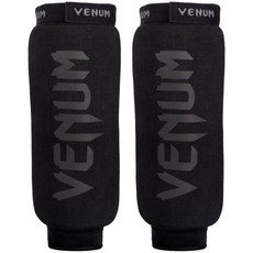 古川小夫 護腿 VENUM MMA散打 搏擊 拳擊 格鬥 防護護具 棉質護腿 經典黑 one size, 1個