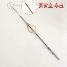 고무줄 수중 고무밴드 스틸 뾰족 해루질 다이빙 스피어피싱 뾰족한 교체, 중장형 역갈고리 +2개 고무줄