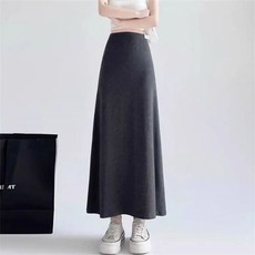 천하오 임산부 롱 스커트 여성용 루즈핏 A라인 F030
