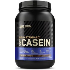 Optimum Nutrition Gold Standard 100% 미셀러 카제인 단백질 파우더 소화가 느리고 배부르게 유지 하룻밤 근육 회복 초콜릿 슈프림 2파운드(포장, OptimumNutritionGoldStandard10, 1개, 850g