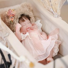 Cloveray 30cm 리본 인형 12인치 아기 인형 인터랙티브 베이비돌 | 실제와 같은 결혼식 바디 착탈 가능한 의상 물놀이도 OK | 생일 기념일 축하 인테리어에 딱 맞는 인