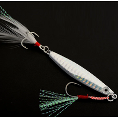 YF 예피싱 홀로그램 깃털 메탈지그 7g 10g 12g 14g 17g 21g 25g 30g 40g 삼치 갈치 고등어 부시리 전갱이 농어 루어낚시 미끼, YF메탈 핑크, 1개