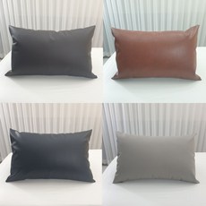 병원 베개 레자 가죽 방수 커버 국내산 의료용 한의원 물리치료실 정형외과 소형 베개솜 포함, 1개, 진브라운