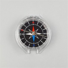 나침반(B형 60mm.투명.플라스틱), 1개
