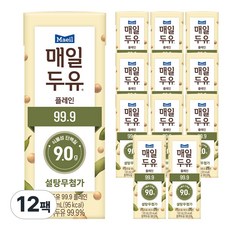 매일유업 매일두유 99.9, 190ml, 12개