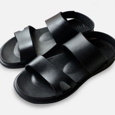 남성샌들 쿠션스트랩 블랙샌들 280mm 패션잡화