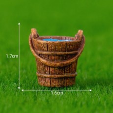 星宇優選館 苔蘚微景觀仿真綿羊公仔 園藝農場造景裝飾 桌面擺件 創意禮品, 1個, 13號 木桶【不含仿真羊】