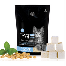 작품 고양이모래(두부모래)-오리지널 7L 6개입, 1세트, 무향