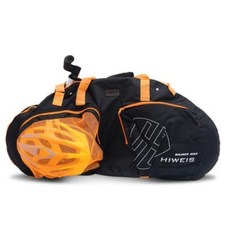 XPUSH兒童平衡車裝車包12寸通用滑步車背包裝車袋puky兒童平衡車收納袋腳踏車手提包, 黑橙款 平衡車手提包, 1個