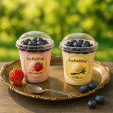 아메리칸아이스푸딩 마시멜로우 수제 아이스크림 디저트 5가지맛 바닐라, 1개, 100g