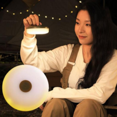 91LED 차박 캠핑랜턴 무선랜턴 램프 원형 10m 취침등