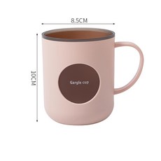 雙層撞色漱口杯 刷牙杯 洗漱杯 牙刷杯 情侶風 簡約, 1個, 02-粉色