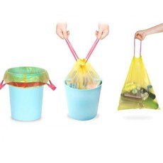 프라픽 자동끈비닐봉지 비닐봉투 쓰레기통 쓰레기비닐 15매, 1