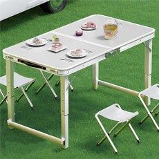가남 휴대용 접이식테이블 아웃도어 튼튼함 간편수납 캠핑 테이블, 흰색