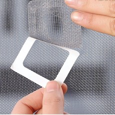 사각 방충망 테이프 창문 모기장 수선 패치 4조각, 사각형-3조각-1개입