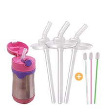 100%국내제조 하이비 푸고 빨대컵 교체형 빨대리필 3P+세척솔 3p, 리필빨대 3P+세척솔1P, 1개