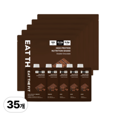 잇더핏 단백질 쉐이크 5주플랜 (더블초코맛), 40g, 35개
