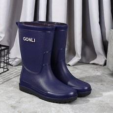 남성용 패션 미디움 레인부츠 미끄럼방지 두꺼운 내구성 평창 여름 장화