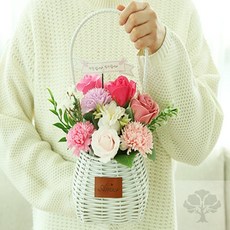 호야댁디자인 꽃단지 카네이션 바구니
