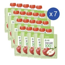 풀무원 풀스키친 우리 사과100 주스, 140개, 100ml