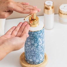 럭셔리 욕실 토파즈 세라믹 디스펜서 샴푸통 세제통 주방세제 호텔 팬션 모텔, 말라카이트