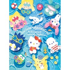 산리오 호캉스 물놀이 직소 퍼즐 500피스, 없음, 1개