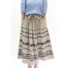 비꼴리끄 비꼴리끄린넨 에스닉 자수 스커트 487630