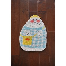 Petroyal MissPet 貓咪落砂墊 - 防水貓砂墊、貓廁所適用, 1個, 貓型白小姐*1片