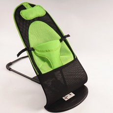 접이식 흔들 의자 침대 신생아침대 신생아, 그린 베개+ A